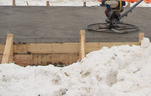 Зимнее бетонирование при минусовой температуре