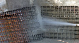 Торкретирование бетона и бетонной смеси
